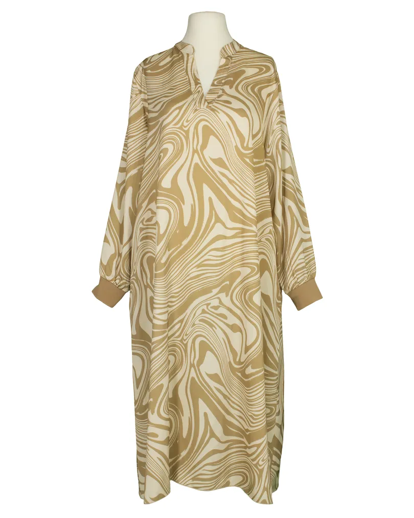 Kleid mit Seide Swirl-Print in camel von Style Touch