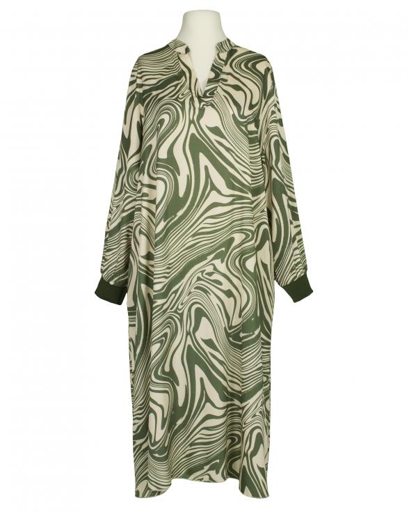 Kleid mit Seide Swirl-Print in oliv von Style Touch