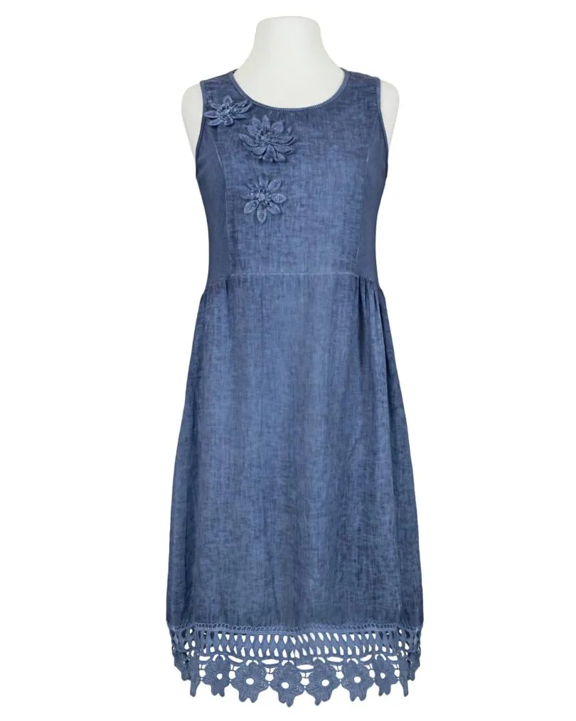 Kleid mit Spitze in  blau von Diana (Bild 1)