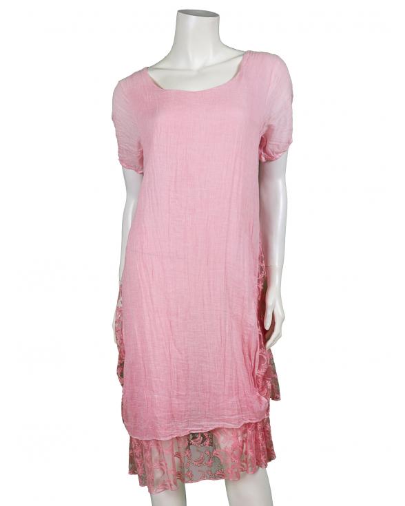 Kleid mit Spitze in  rosa von Diana (Bild 1)