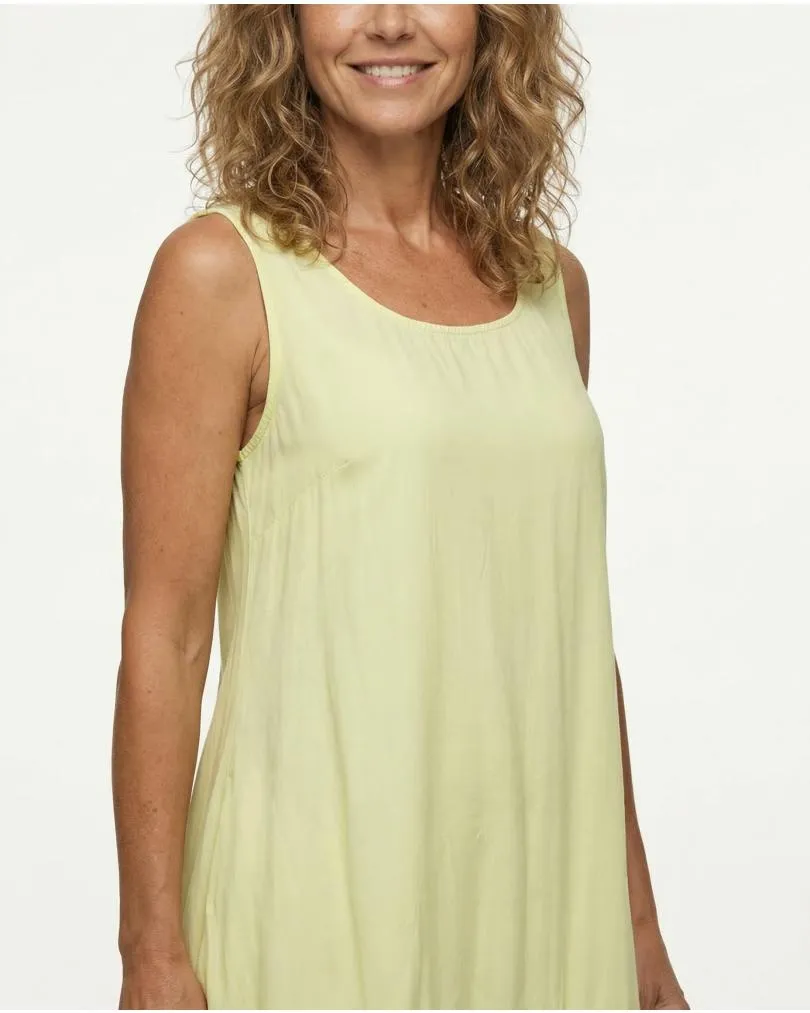 Kleid mit Stickerei in  gelb von Spaziodonna (Bild 2)