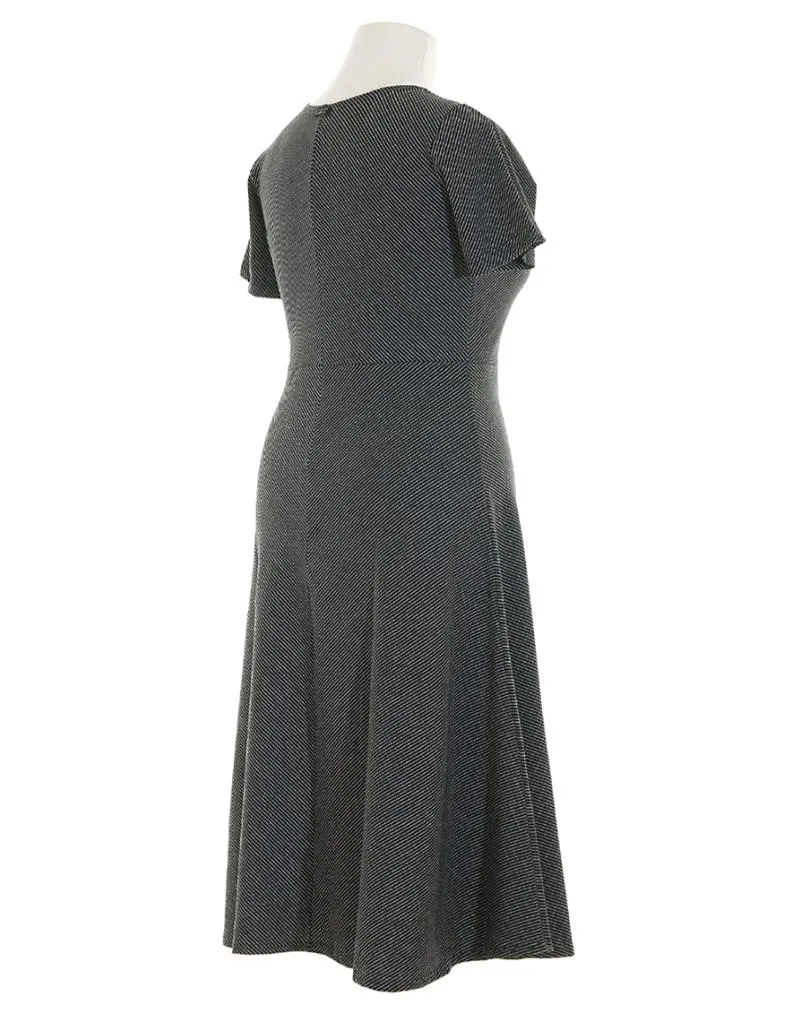 Kleid Streifen in  schwarz von FASHION (Bild 2)