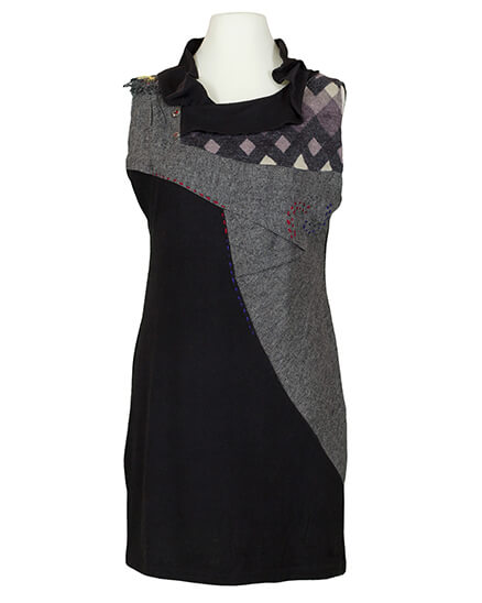 Kleid mit Tweed in  schwarz von For Her Paris (Bild 1)