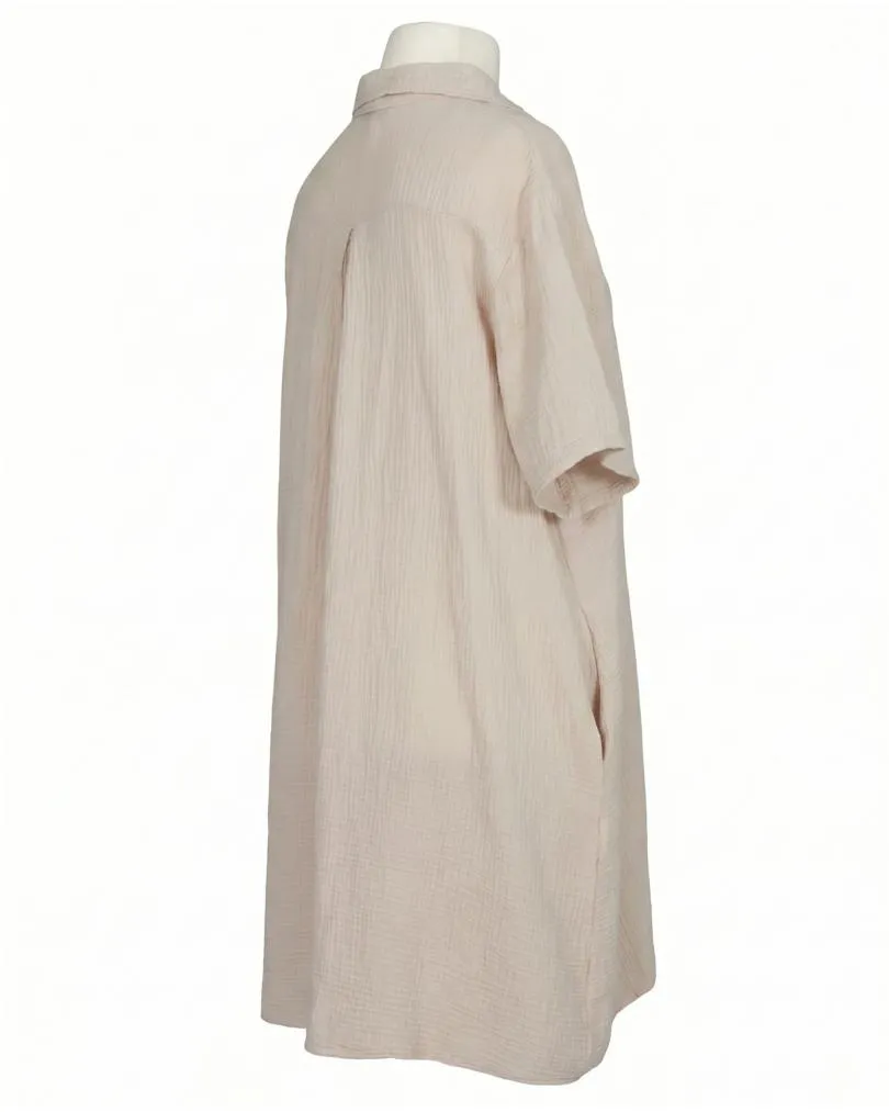 Kleid Musselin in  beige von Made in Italy (Bild 2)