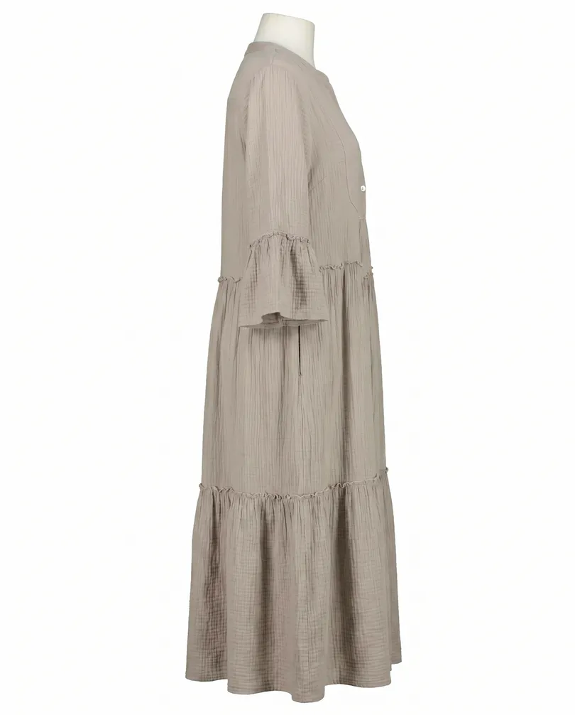 Kleid Musselin in  beige von Made in Italy (Bild 2)