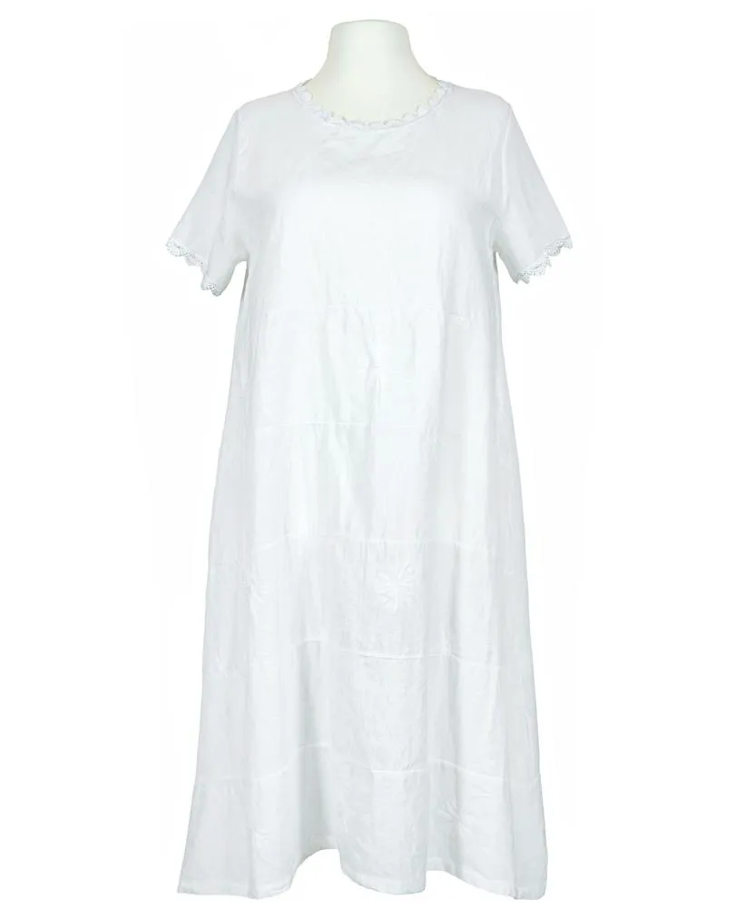 Kleid Stickerei A-Linie in  wei� von Spaziodonna (Bild 1)