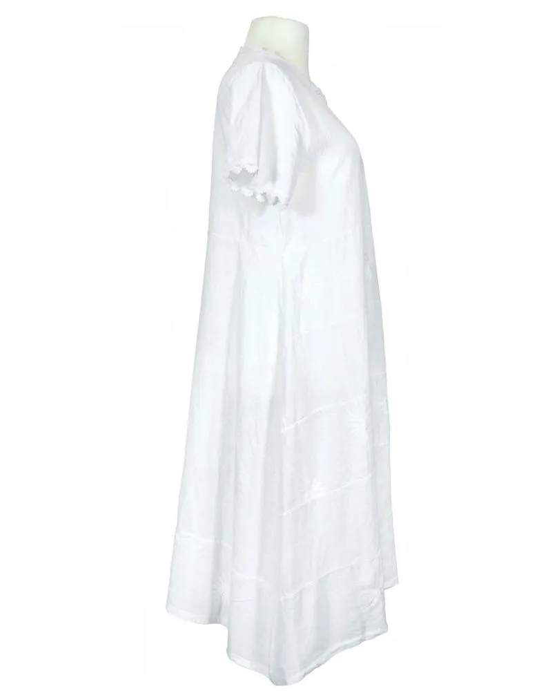 Kleid Stickerei A-Linie in  wei� von Spaziodonna (Bild 2)