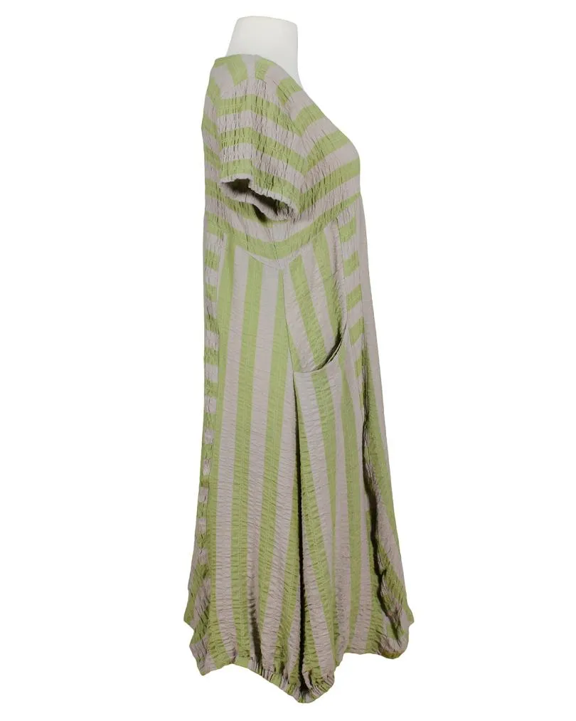 Kleid Streifen A-Schnitt in  kiwi von Zedd (Bild 3)