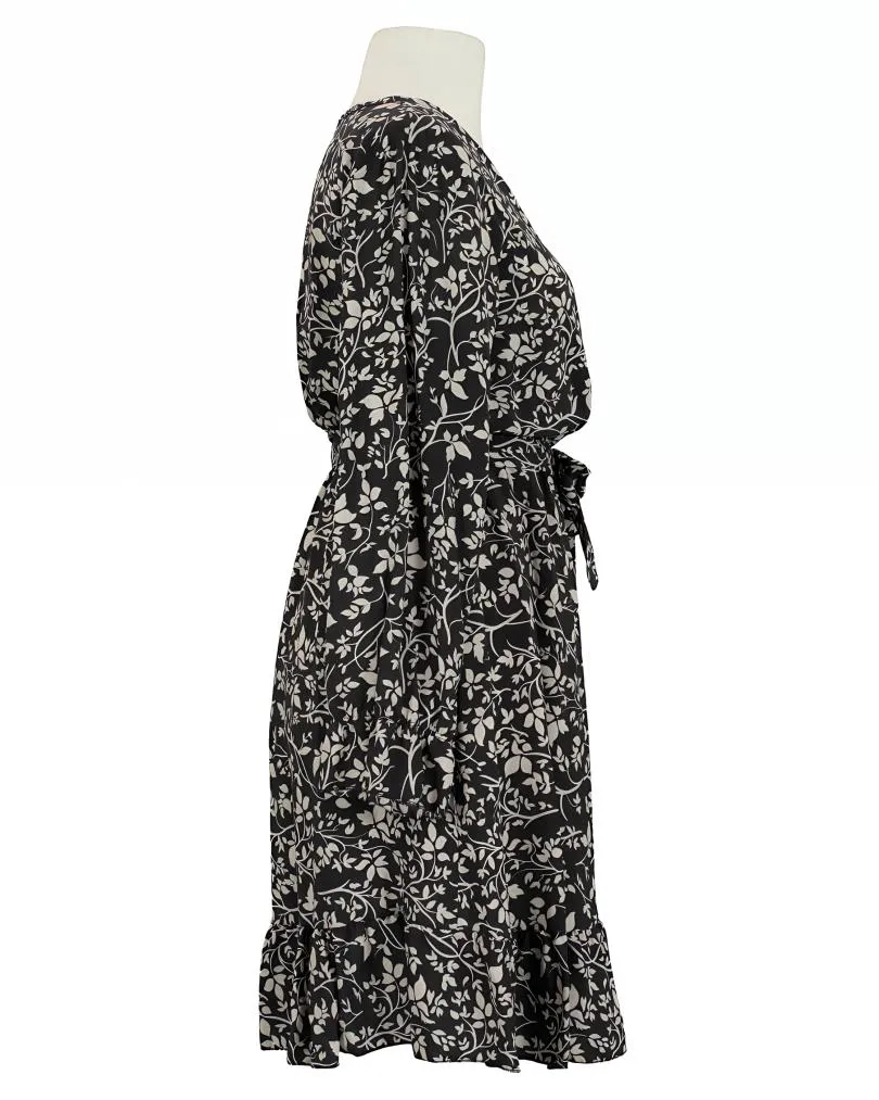 Kleid Wickeloptik in  schwarz von Made in Italy (Bild 2)