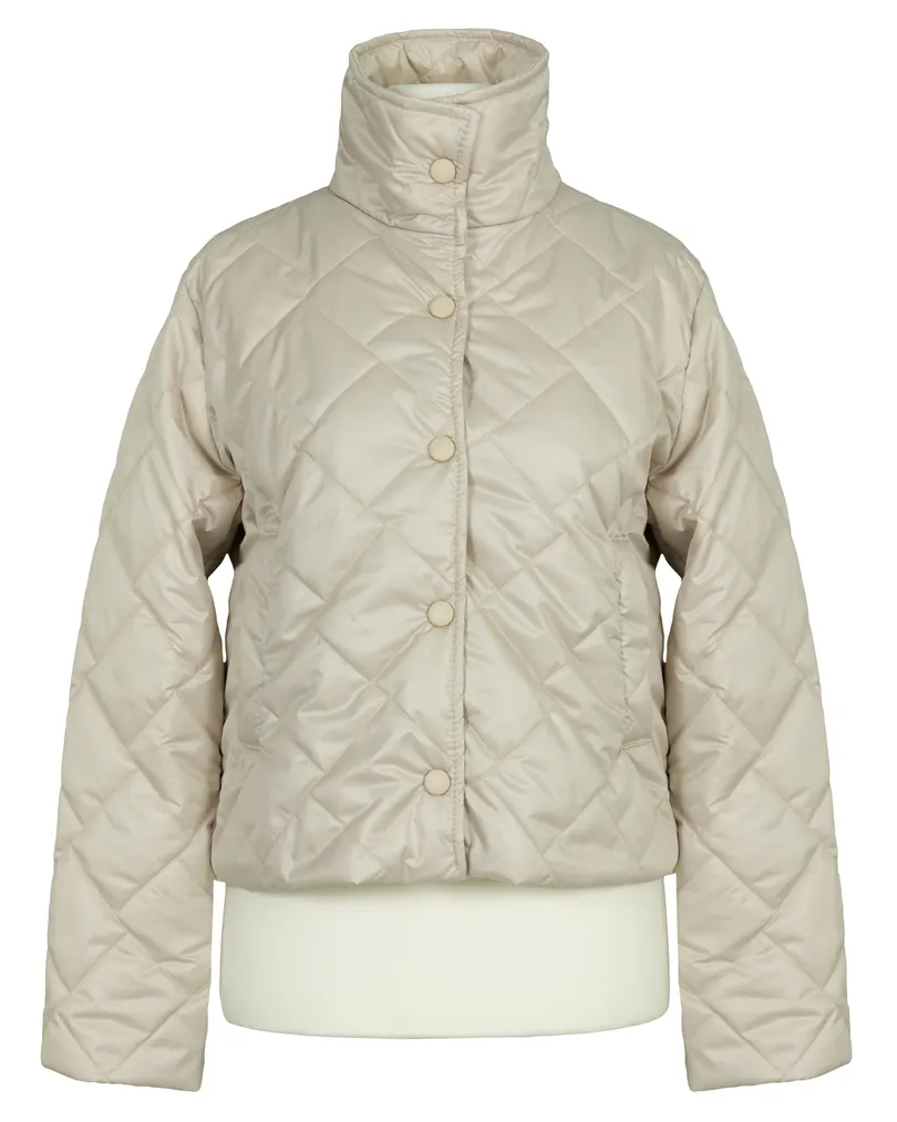 Kurze Steppjacke in  beige von Made in Italy (Bild 2)