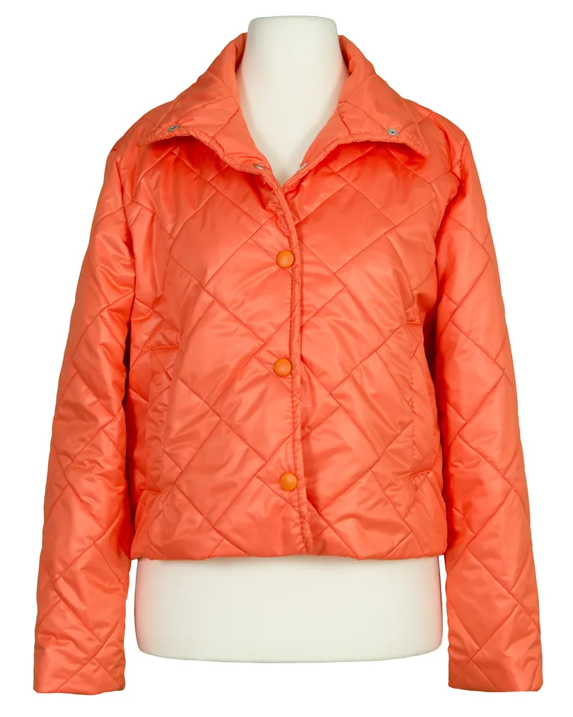 Kurze Steppjacke in  orange von Made in Italy (Bild 1)