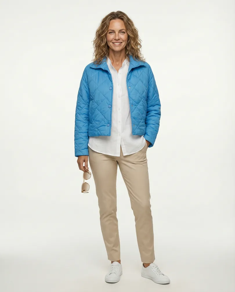 Kurze Steppjacke in  t�rkis von Made in Italy (Bild 4)