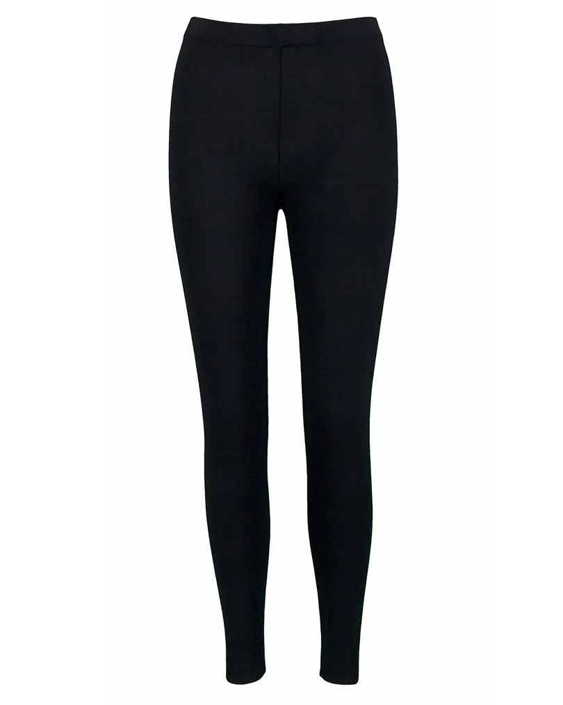 Leggings mit Baumwolle in  schwarz von  (Bild 1)