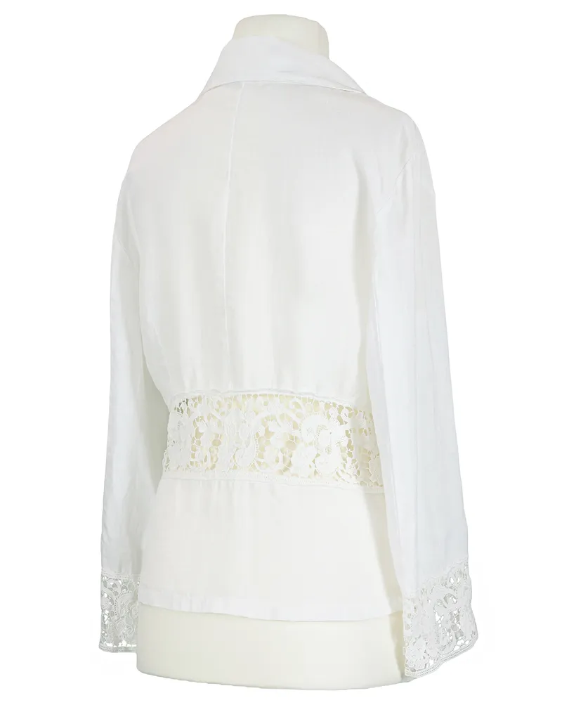 Blazer Leinen in  wei� von Massimo (Bild 2)