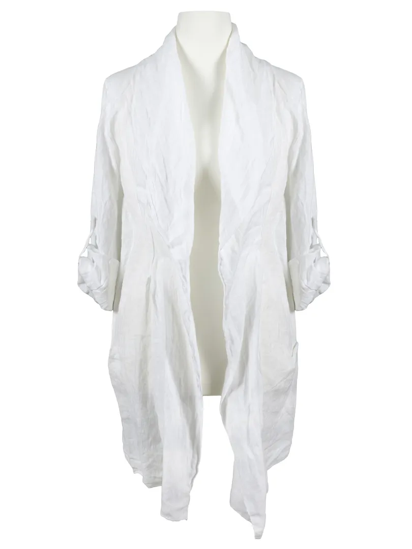 Leinen Jacke in  wei� von Spaziodonna (Bild 1)