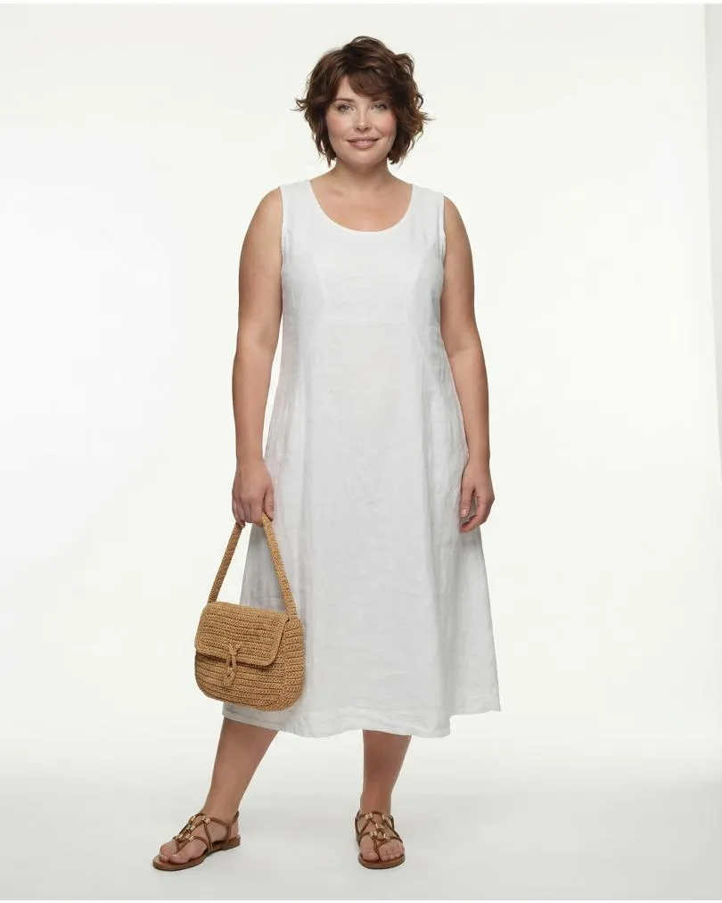 Leinen Kleid in  wei� von RESTART (Bild 2)