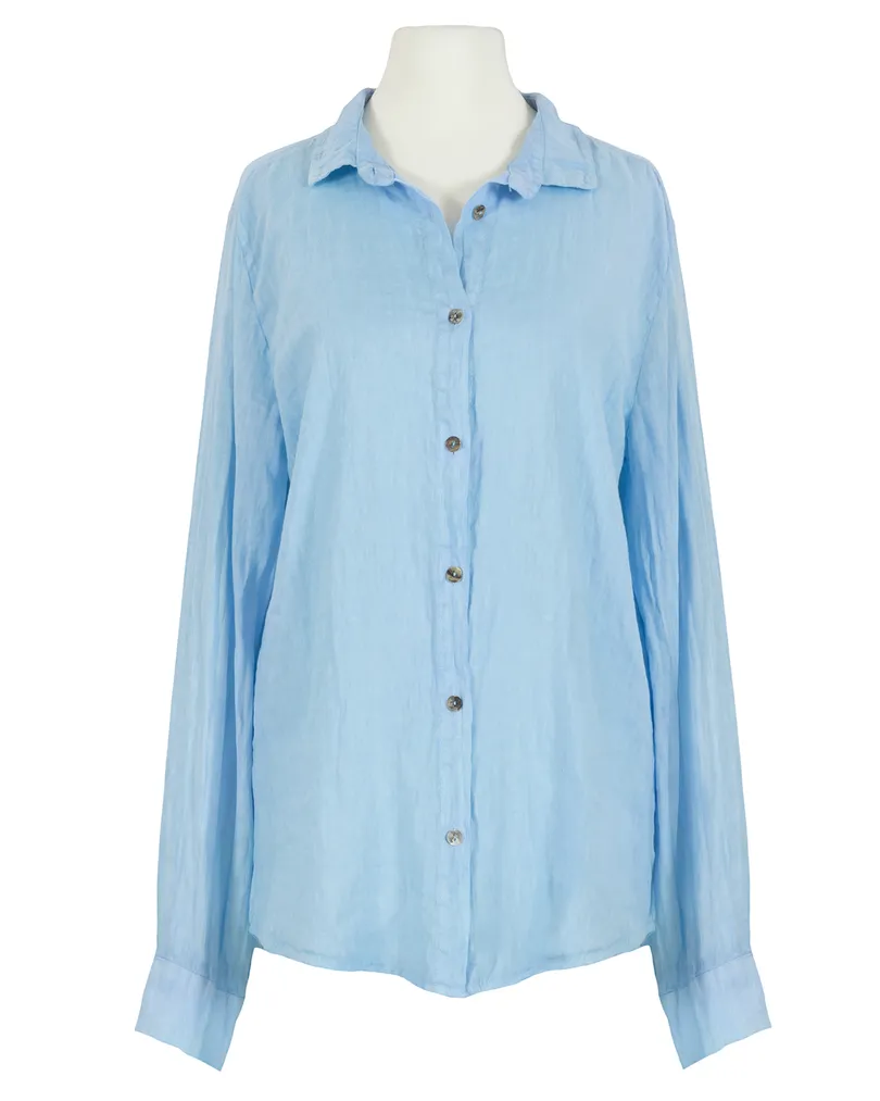Leinenbluse in  blau von Monday Afternoon (Bild 1)
