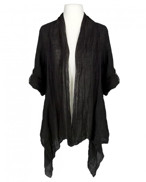 Leinenjacke in schwarz von Made in Italy