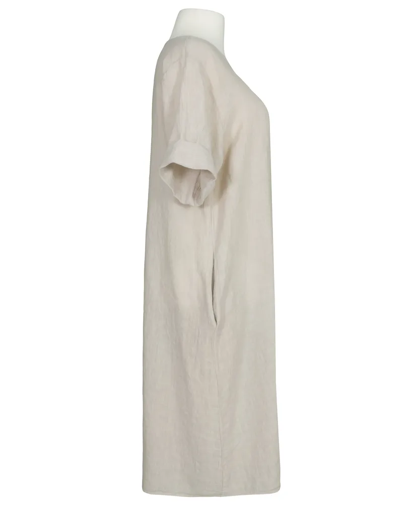 Leinenkleid in  beige von Puro Lino (Bild 2)