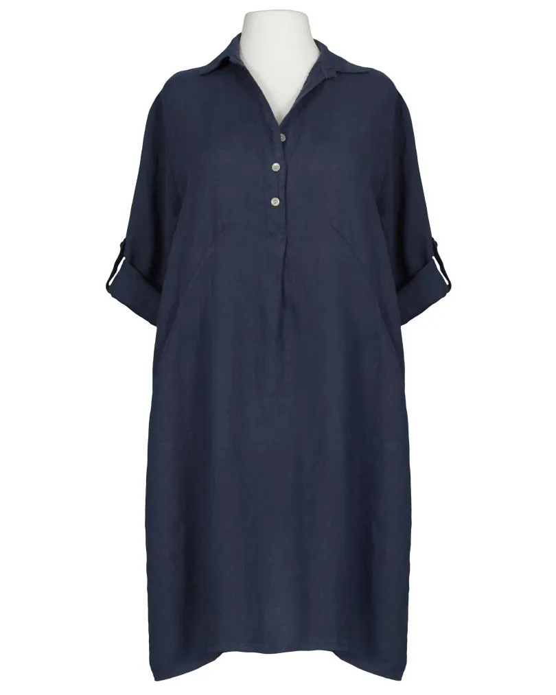 Leinenkleid in  blau von Puro Lino (Bild 1)