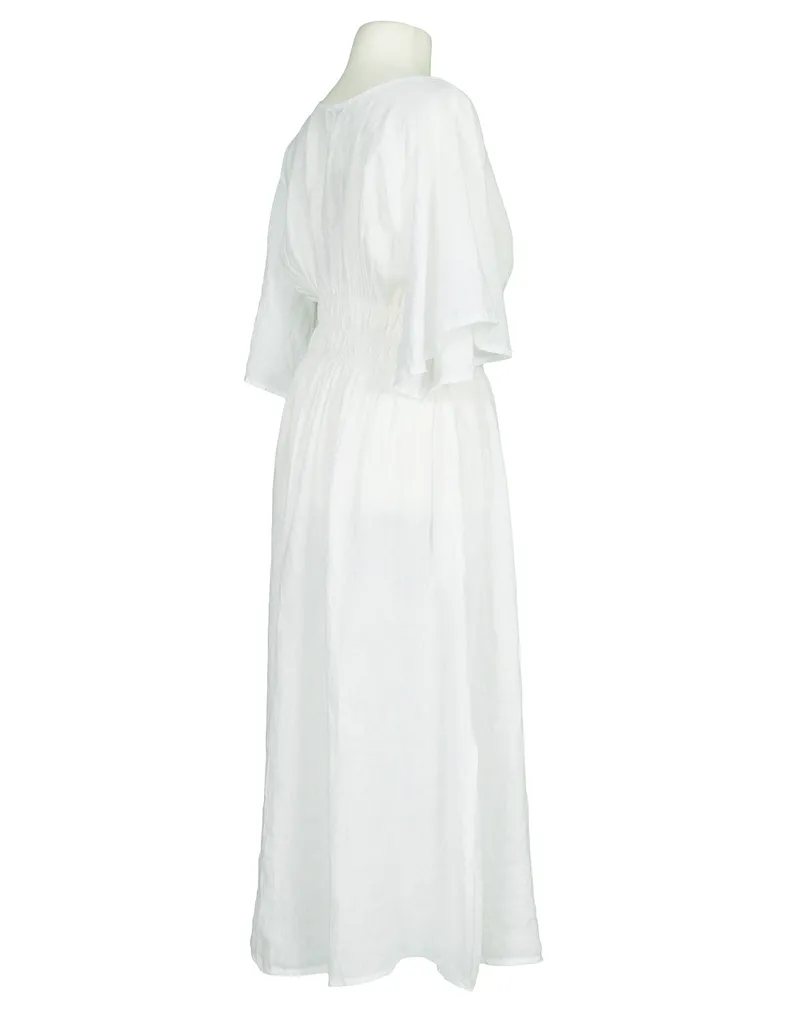 Leinenkleid in  wei� von Made in Italy (Bild 3)