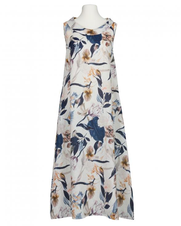 Leinenkleid A-Linie in blau von Puro Lino