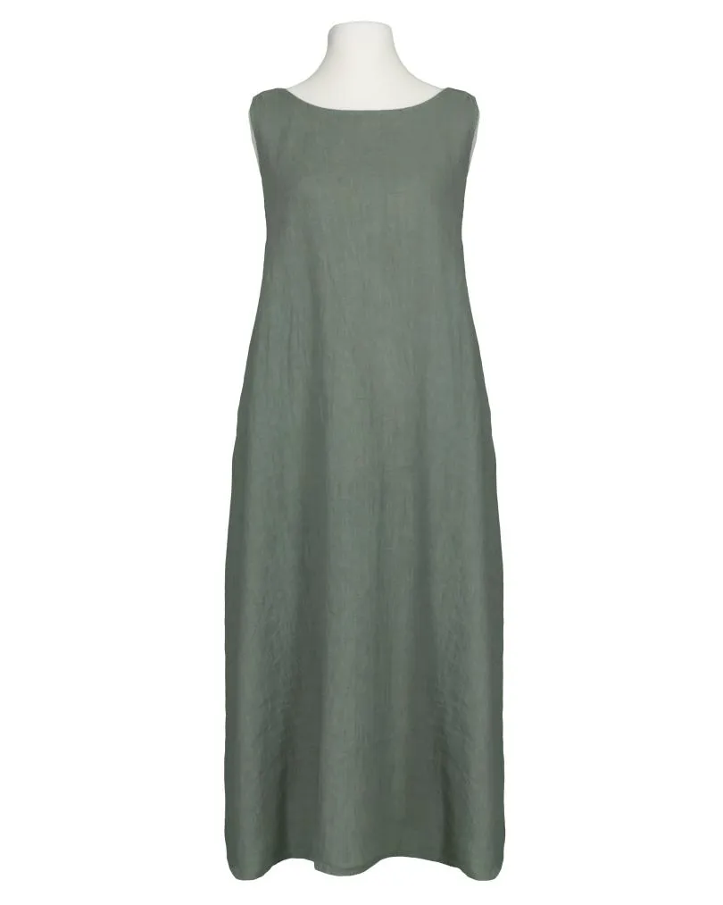 Leinenkleid A-Linie in  khaki von Puro Lino (Bild 1)