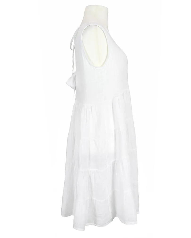 Leinenkleid A-Linie in  wei� von Selected Touch (Bild 2)