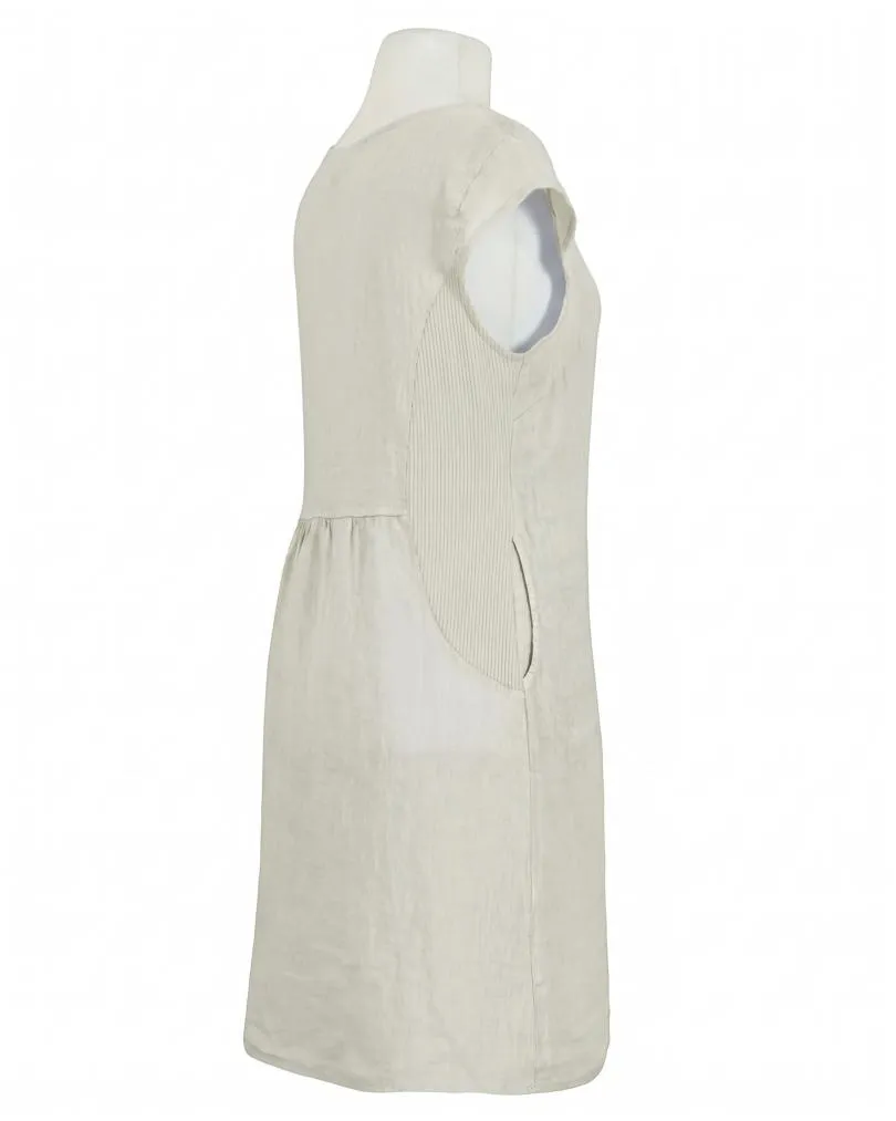 Leinenkleid Basic in  beige von Puro Lino (Bild 2)