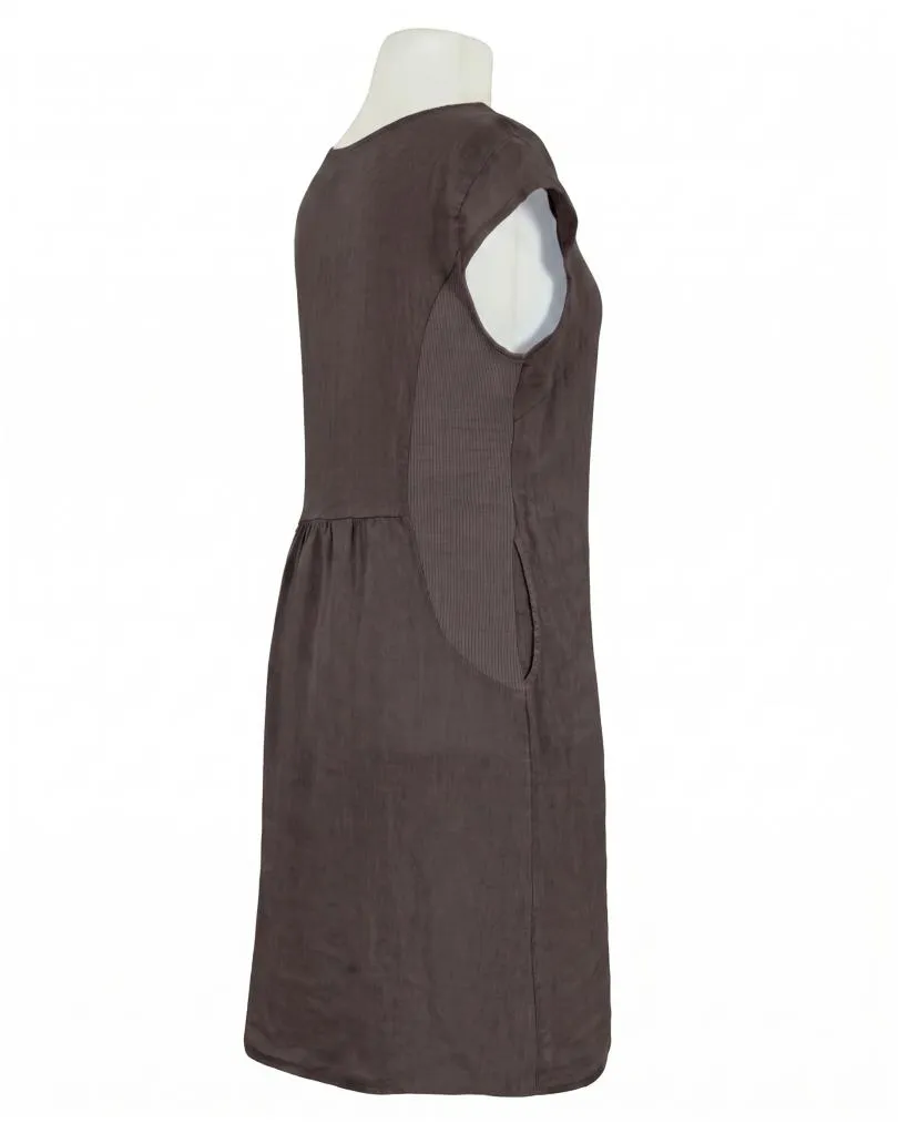 Leinenkleid Basic in  braun von Puro Lino (Bild 2)