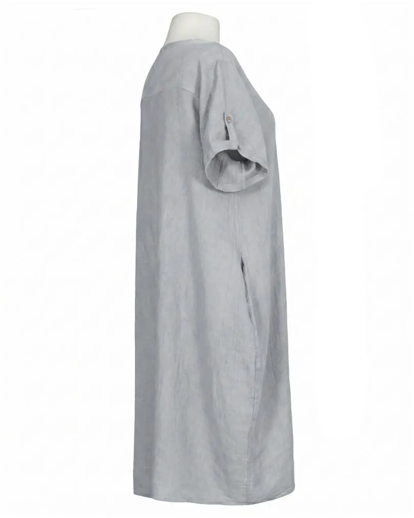 Leinenkleid Basic in  grau von Puro Lino (Bild 2)
