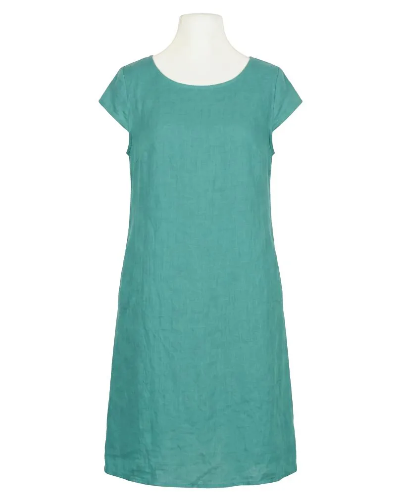 Leinenkleid Basic in  petrol von Puro Lino (Bild 1)