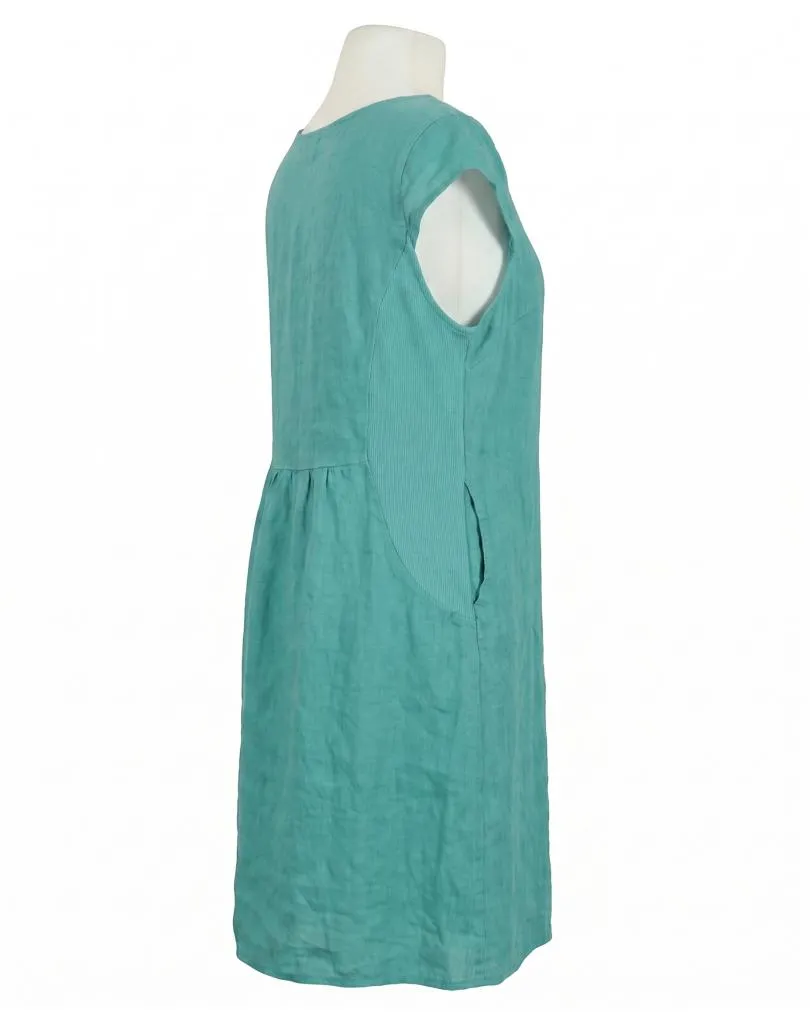 Leinenkleid Basic in  petrol von Puro Lino (Bild 2)