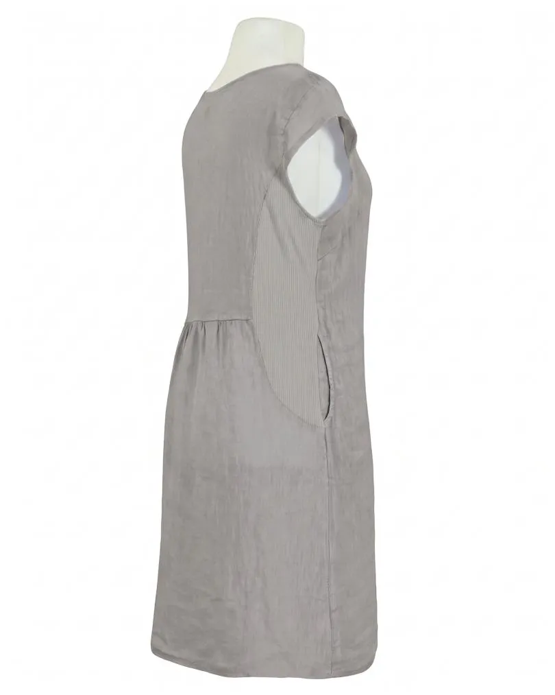 Leinenkleid Basic in  taupe von Puro Lino (Bild 2)