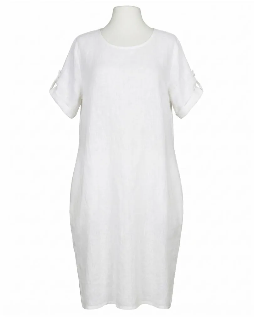Leinenkleid Basic in  wei� von Puro Lino (Bild 1)
