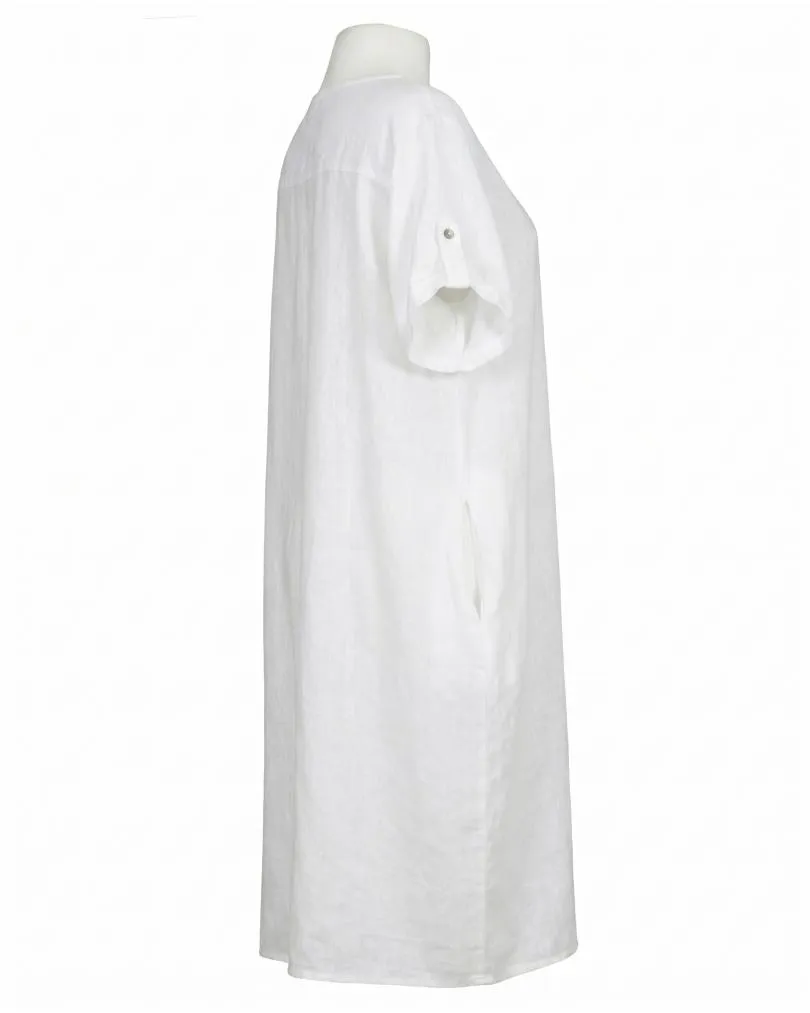 Leinenkleid Basic in  wei� von Puro Lino (Bild 2)