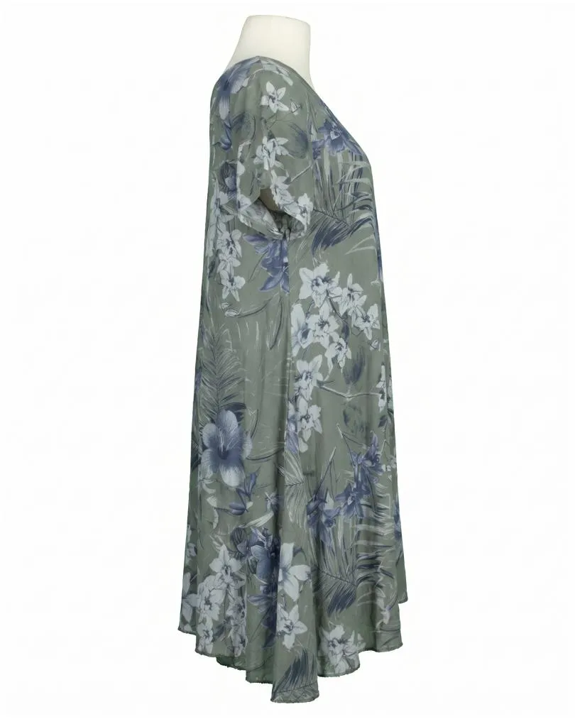 Leinenkleid Floral in  khaki von Made in Italy (Bild 2)
