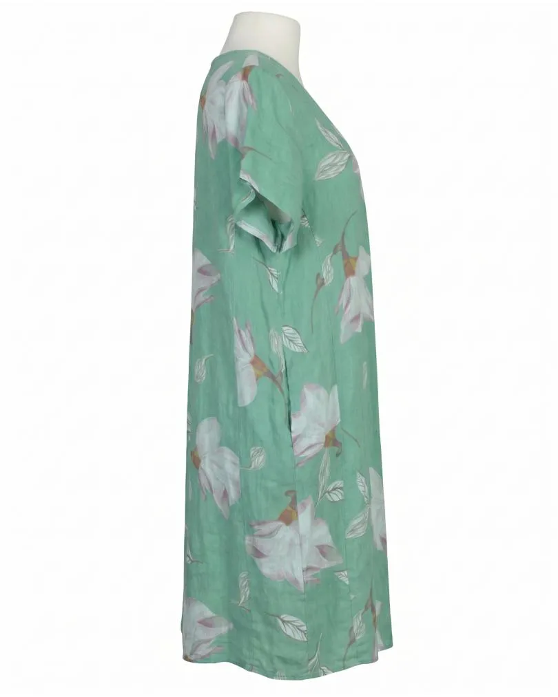 Leinenkleid Floral in  lindgr�n von Puro Lino (Bild 2)