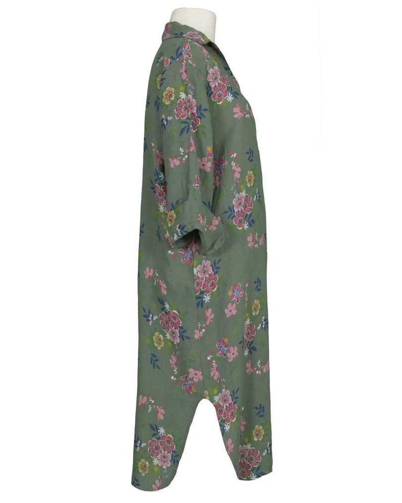 Leinenkleid Floral in  salbei von Puro Lino (Bild 2)