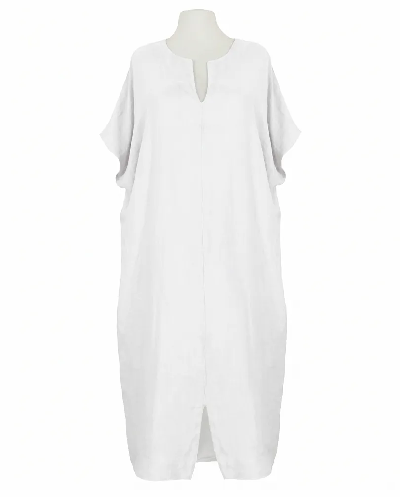 Leinenkleid Kaftan Stil in  wei� von Puro Lino (Bild 1)