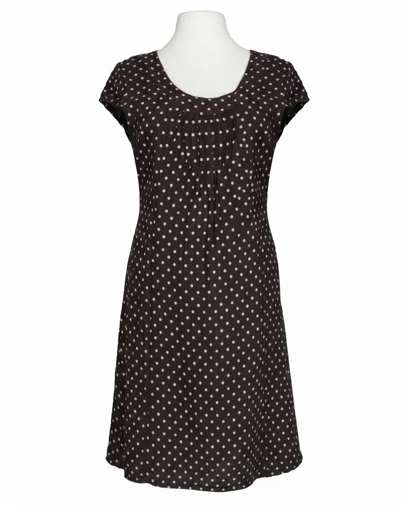 Leinenkleid mit Punkten in  braun von Diana (Bild 1)