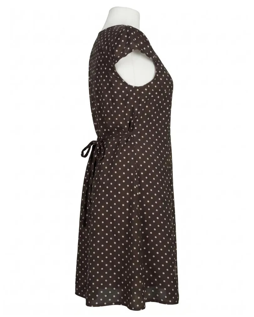 Leinenkleid mit Punkten in  braun von Diana (Bild 2)