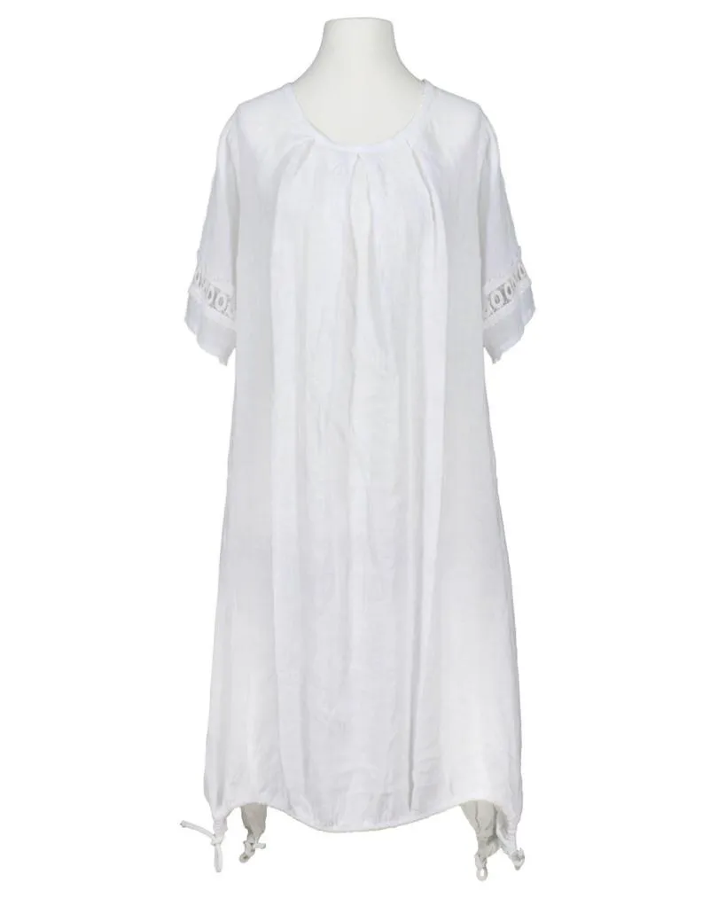 Leinenkleid mit Spitze in  wei� von Diana (Bild 1)