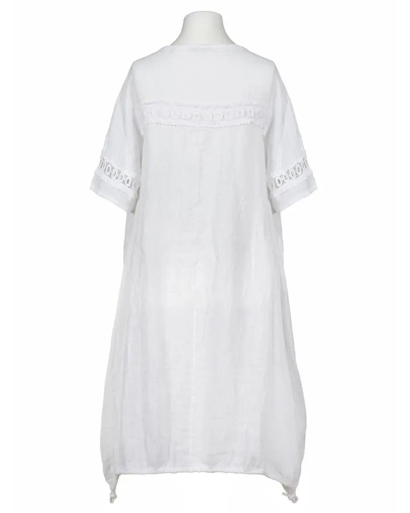 Leinenkleid mit Spitze in  wei� von Diana (Bild 2)