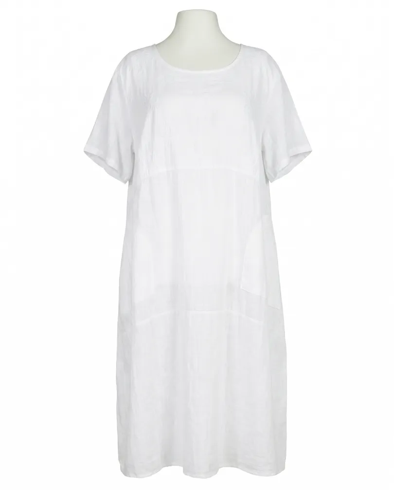 Leinenkleid mit Stickerei in  wei� von Puro Lino (Bild 1)