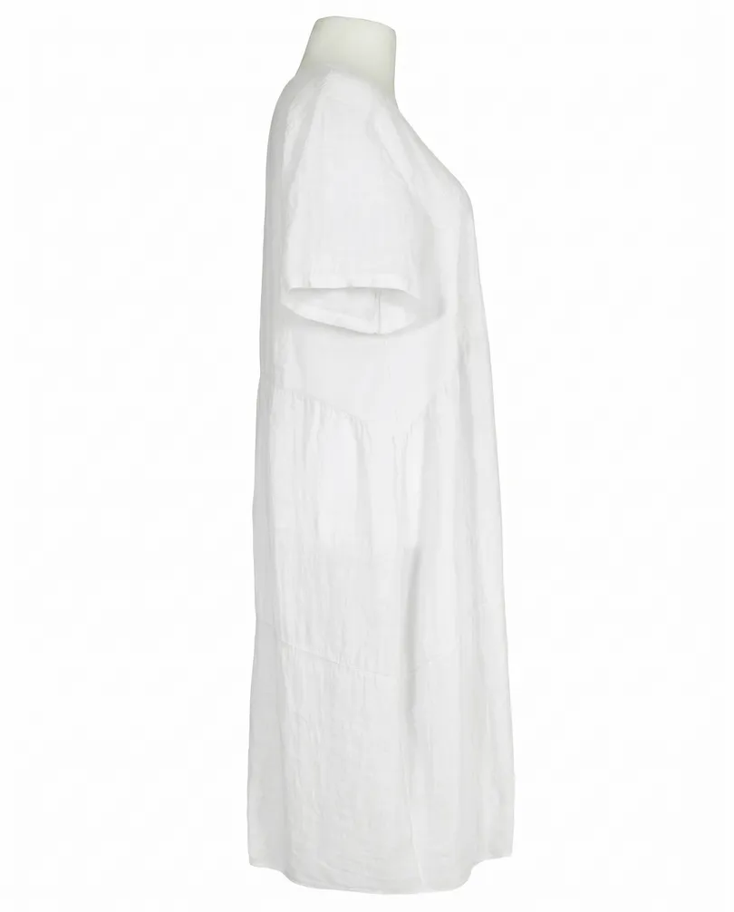 Leinenkleid mit Stickerei in  wei� von Puro Lino (Bild 2)
