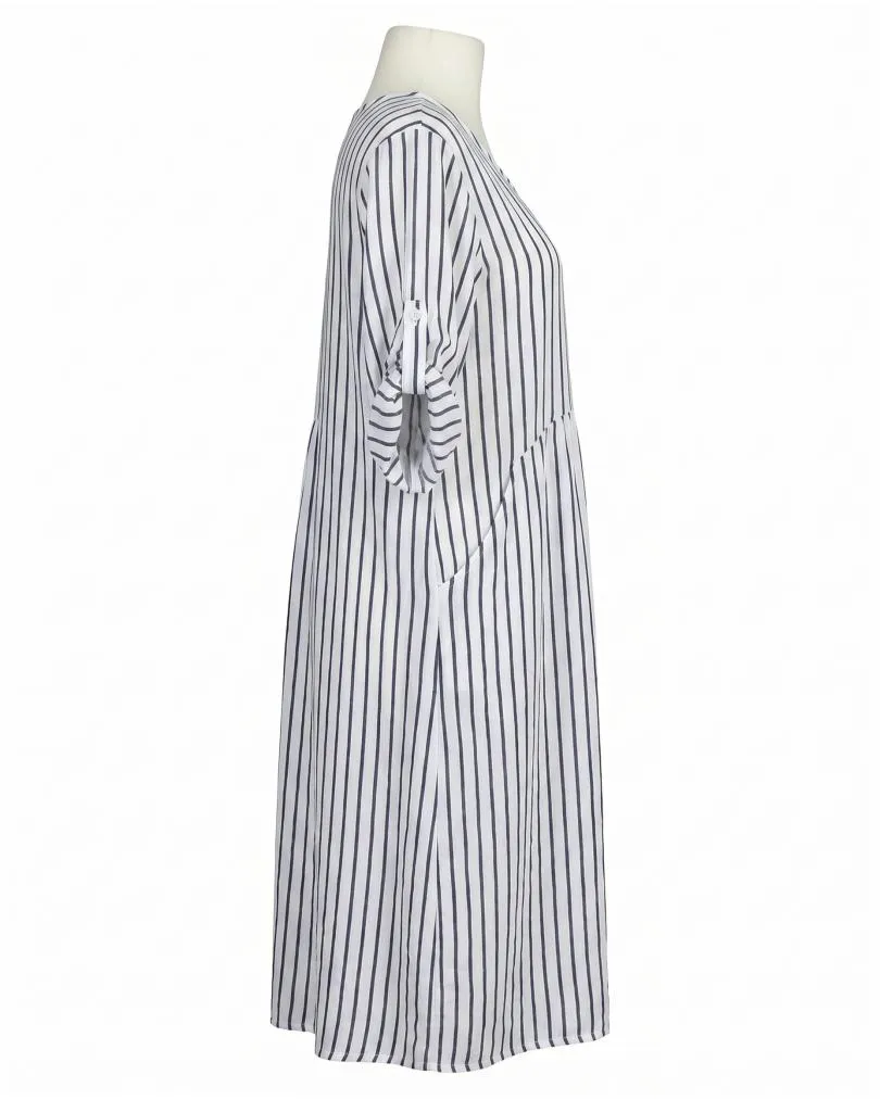 Leinenkleid mit Streifen in  wei� von Puro Lino (Bild 2)