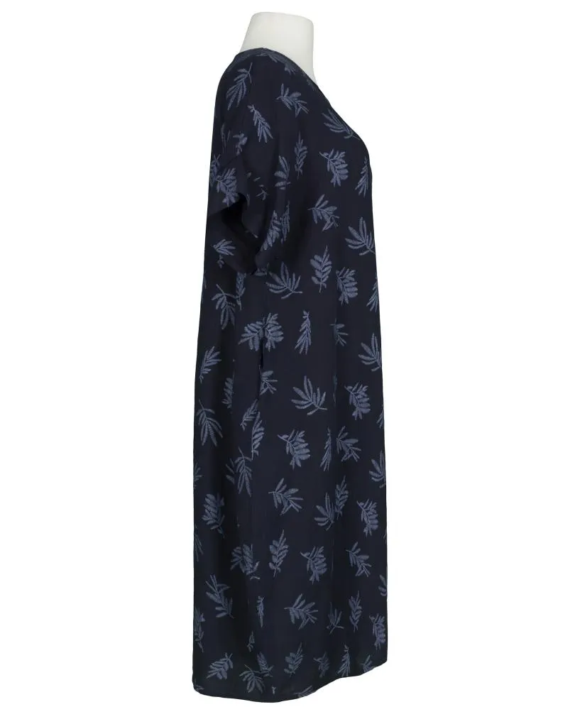 Leinenkleid Print in  blau von Puro Lino (Bild 2)