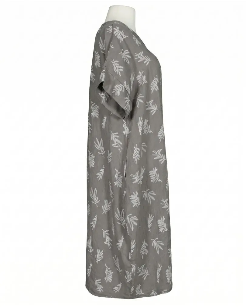 Leinenkleid Print in  braun von Puro Lino (Bild 2)