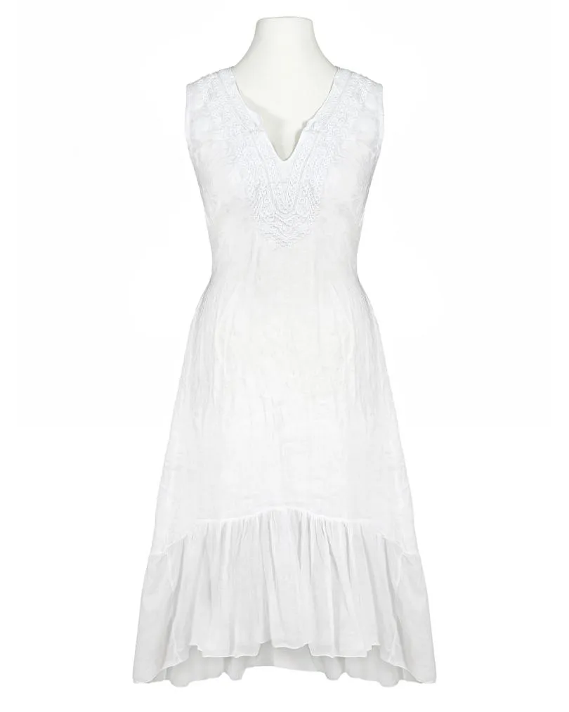 Leinenkleid Stickerei in  wei� von Diana (Bild 1)
